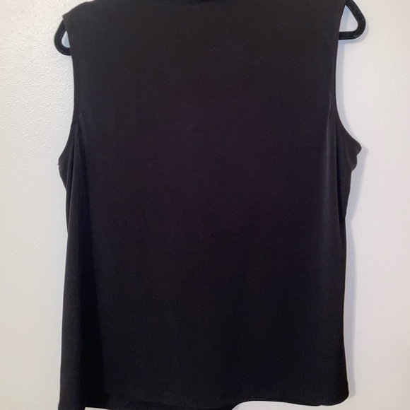 CALVIN KLEIN SLEEVELESS BLACK DRESS TOP - Picture 3 of 3